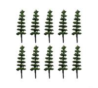 100pcs N Scale Diorama Alberi 50mm Simulazione Plastica per Modello Treno Scenario Ferroviario Architettura del Paesaggio