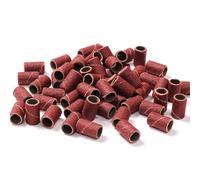100Pcs Nail Bande Abrasive Nail Drill File Ricarica Grinding Head Polisher Levigatura Anelli Cintura Sabbia Nail Drill File Ricarica
