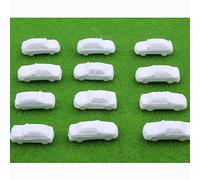 100pcs Non Verniciato Bianco Modello Auto DIY Vernice Stradale Layout 1:250 Scala Z Gauge