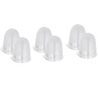 100Pcs Orecchino di Gomma Spina Posteriore cap Chiaro Trasparente Orecchino Posteriore Molle del Silicone Antiallergico di Sicurezza Orecchini con Perno Tappi per Le Orecchie Tappo Clever Design