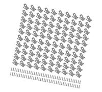 100pcs Outdoor Acciaio Inox Wire Fence Clip Fornire Stabile Per Cortile E Pascolo Progetti Di Recinzione In Acciaio Inox Morsetti Recinzione