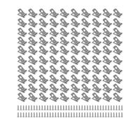 100pcs Outdoor Acciaio Inox Wire Fence Clip Fornire Stabile Per Cortile E Pascolo Progetti Di Recinzione In Acciaio Inox Morsetti Recinzione