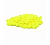 100pcs Perline da Pesca di Forma Ovale di Plastica, Branelli Uova Galleggiante,Rotonde Esche da Pesca, Giallo Mare Perla Pesca fluttuano Strumenti Uova