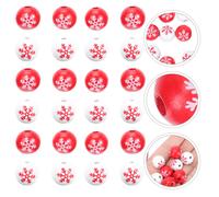 100pcs perline di legno squisita stile creativo stile di Natale fai da te