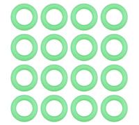 100PCS Pesca Morso Allarme O Anelli Pesca Rondella In Silicone Glow in The Dark Anello 9mm ID 15mm OD per Pesca Morso Allarme Canna Da Pesca Connettore Accessorio Attrezzatura