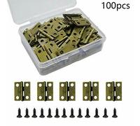 100Pcs Piccola Scatola Cerniere Granmp Porta Gioielli Hinges-Retro Mini