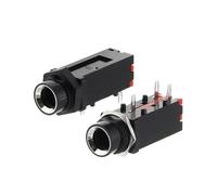 100Pcs PJ-309 6.35mm 3Pin Stereo Audio Saldatura Linea (100PCS No Dado)