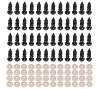 100PCS Plastica Sicurezza Uncinetto Occhi Bulk Con 100PCS Rondelle per Gancio