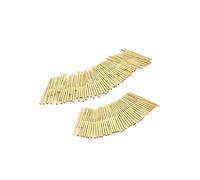100PCS R75-3W Test Pin P75-B1 Presa Tubo Ottone Needle Sleeve Seat Wire-wrap Sonda Manica Lunghezza 26,5 mm Diametro esterno 1,32 mm