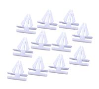 100Pcs Rocker Pannello Modanatura Clip Fissaggio Plastica Bianco Per