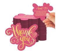 100pcs Rosa Carino Thank You Carte Piccolo Business Creativo Arti E Aiuto Nuovo