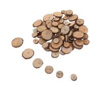 100Pcs Round Wood Piece Prop Per Decorare