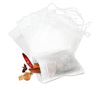 100pcs Sacchetti da tè usa e getta Sacchetti filtro per infusore di tè con Spago guarire Guarnizione di qualità alimentare Tessuto Non tessuto filtri per spezie bustine di teDurabilità