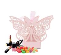 100PCS Scatole per Bomboniere Caramella Zucchero Cioccolato Scatola Borsa con Nastro per Nozze Compleanno Festa Regali per Baby Shower per Ospiti Feste Banchetti Bar