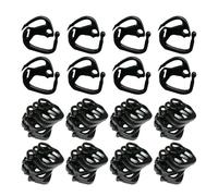 100PCS Shade Cloth Clips - Black PE 3.5x3.2cm Locking Hooks For Sunshade Fabric Bird Netting Greenhouse Covers And Tarps - Secure Hanging Fasteners For Outdoor Garden Projects - Durable Easy