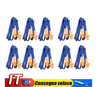 100Pcs Soft Silicone Corded Ear Plugs Reusable Hearing Protection Earplugs IT