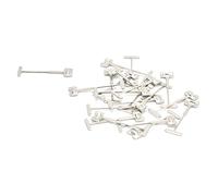 100Pcs T-Pins Sostituzione delle Piastrelle Aghi in Acciaio Piastrelle Livellatore Pavimenti Riutilizzabile Distanziatori Livellatori Pareti Strumenti per Costruzione di Edifici con Elevata Resistenza Alla Compressione