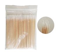 100Pcs Tamponi Di Cotone A Punta Manico In Legno Trucco Salute Medica Orecchio Monili Puliti Bastoni Buds Punte