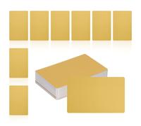 100Pcs Targhette Metalliche, 1/64" Spessore 3.4x2" Oro Alluminio per Laser