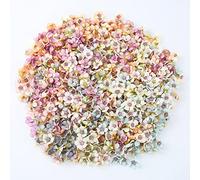 100Pcs Teste di Fiori Artificiali,Multicolor Mini Margherita Fiori,Mini Fiori Finte Seta per Bouquet da Sposa DIY Matrimoni Decorazioni