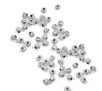 100pcs Tibetan Silver Charms Spacer Perline Accessori Gioielli Artigianale Per Braccialetto Fai da Te Collana Gioielli Durevole e Utile Professionale