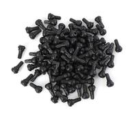 100pcs TR-412 Snap in Breve Steli di Gomma Nera Valvola TR412 Tubeless Pneumatico Valvole per Auto Moto