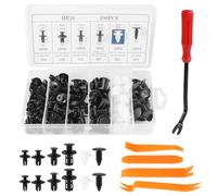100PCS Universal Rivetti In Plastica, Clip Per Rivestimento Per Auto Da Elementi Di Fissaggio In Nylon Con Strumento Di Rimozione, Rivetti A Pressione Viti Ad Espansione Adatte Per Auto/Paraurti