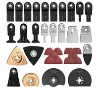 100Pcs utensile multifunzione lame per sega universale, Accessori oscillante multifunzionale, Lama per sega oscillanti per Bosch Dewalt Makita Couper angoli di legno Piastrelle chiodo (100 pezzi)