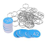 100PCS Valve Number Reusable Plastic Numbered Tags For Pipe Identification Organization Round Per Uffici