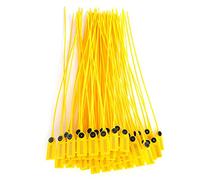 100pcs Yellow Package Transportation Truck Plastic Security Seal 40cm Label Cable Ties with Number