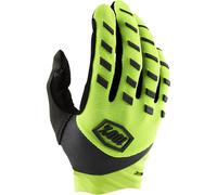 100% Airmatic Guanti da bicicletta, giallo/nero, Taglia M