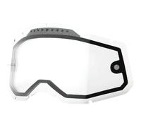100% Dual Vented Forecast Racecraft II/Accuri II/Strata II Lente Replacemant, trasparente