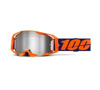 Maschera 100 armatic neon orange vetro a specchio silver flash