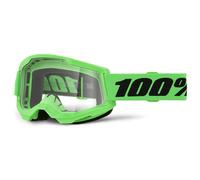 100% Maschera STRATA 2 Verde Neon - Lente Trasparente