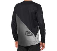 100percent Maglia A Maniche Lunghe R-core X Black / Grey