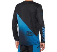 100percent Maglia A Maniche Lunghe R-core X Black / Slate Blue