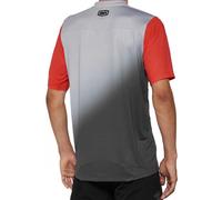 100% Celium Maglia da bicicletta a maniche corte, grigio-rosso, taglia M per maschi