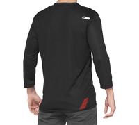 100percent Maglietta A Maniche 3/4 Airmatic Black / Red