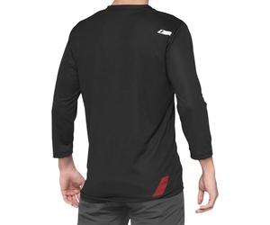 100percent Maglietta A Maniche 3/4 Airmatic Black / Red