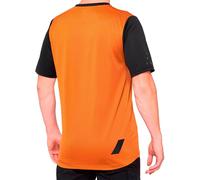 Maglia 100% Ridecamp manica corta arancione nero - S