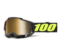 100 Percent Accuri 2 Fairbanks, occhiali a specchio female Nero/Giallo Fluo/Grigio Oro A Specchio