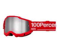 100% Occhiali off-road Accuri 2 Wolg a specchio da donna Rosso/Bianco/Argento