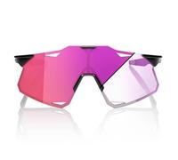 100percent Hypercraft Photochromic Sunglasses Nero Purple Flash Mirror Photochromic/CAT1-3 Gloss Black