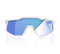 100percent Speedcraft Photochromic Sunglasses Bianco Blue Mirror Photocromic/CAT1-3 Pearl White Glitter