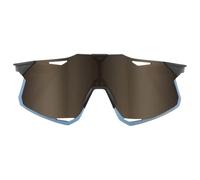 100 occhiali hypercraft nero opaco lenti a specchio oro