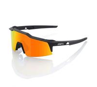 100% Occhiali - Speedcraft SL - HiPER Mirror Lens - Soft Tact Black / Red Multilayer + Clear taglia unica
