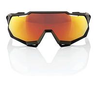 100% GAFAS SPEEDTRAP - Soft Tact Black - Hiper Red Multilayer Mirror Lens