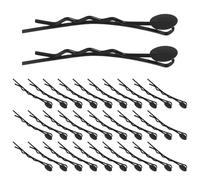 100pezzi Bobby Hair Clips in Lega Nero per Bambini