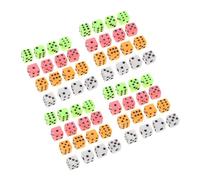100Pezzi Colorati da Sei per Giochi da Tavolo e Insegnamento Della Matematica Poliedrici per Feste e Attività Educative