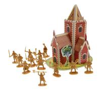 100Pezzi Giocattoli Medievali Soldatini Azioni Collezione Era Medievale per Giochi Sandbox Educativi e Divertenti